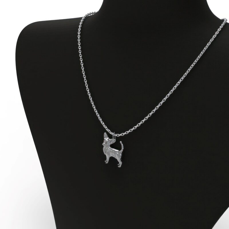 Sterling Si;ver Chihuahua pendant